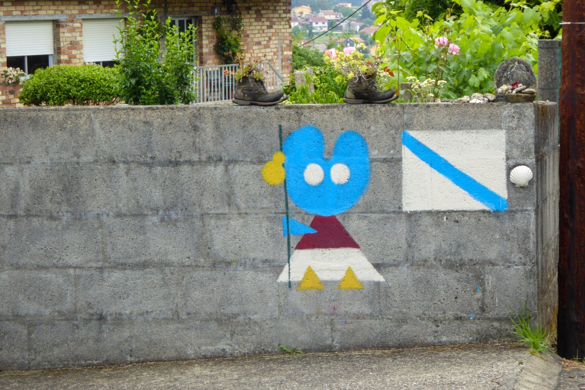 Imagen de peregrino moderno