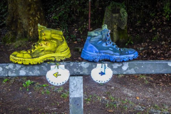 The shoes in Saint James way.